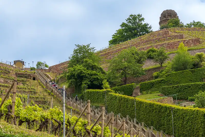 Spitzhaustreppe mit Bismarkturm