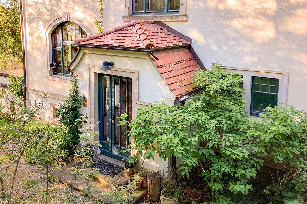 Villa Jagdweg, Hauseingang Villa Jagdweg, Hauseingang